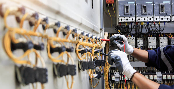 Professional Electrician technician working in Burke, VA
